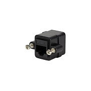 LogiLink Acoplador RJ45 con pestaña de montaje, 2*RJ45 socket, Cat.5e UTP LogiLink Acoplador RJ45 con pestaña de montaje, 2*RJ45 socket, Cat.5e UTP