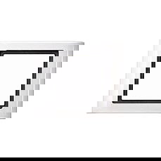 MERTEN 400119 Marco de enchufe 1 hueco AQUADESIGN blanco puro, para sala de estar y dormitorio