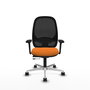 PIQUERAS Y CRESPO Silla de oficina Cilanco Naranja y Negro