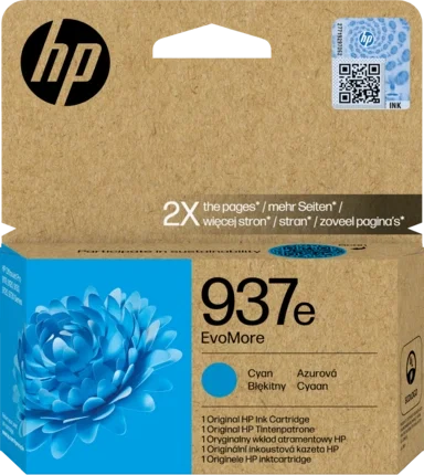 HP EvoMore 937e Cian Cartucho de Tinta Original