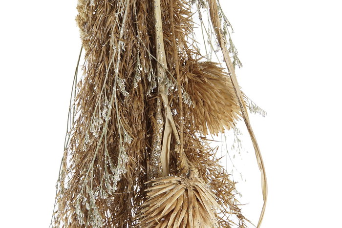 DKD Home Decor Ramo Navidad Alpina Flor seca Marron 6 x 65 x 13 cm (12 Unidades)