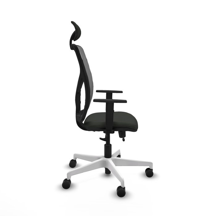 PIQUERAS Y CRESPO Silla de oficina Motilla con mecanismo Sincro/Traslack, Tela Negra y Malla Gris PIQUERAS Y CRESPO Silla de oficina Motilla con mecanismo Sincro/Traslack, Tela Negra y Malla Gris
