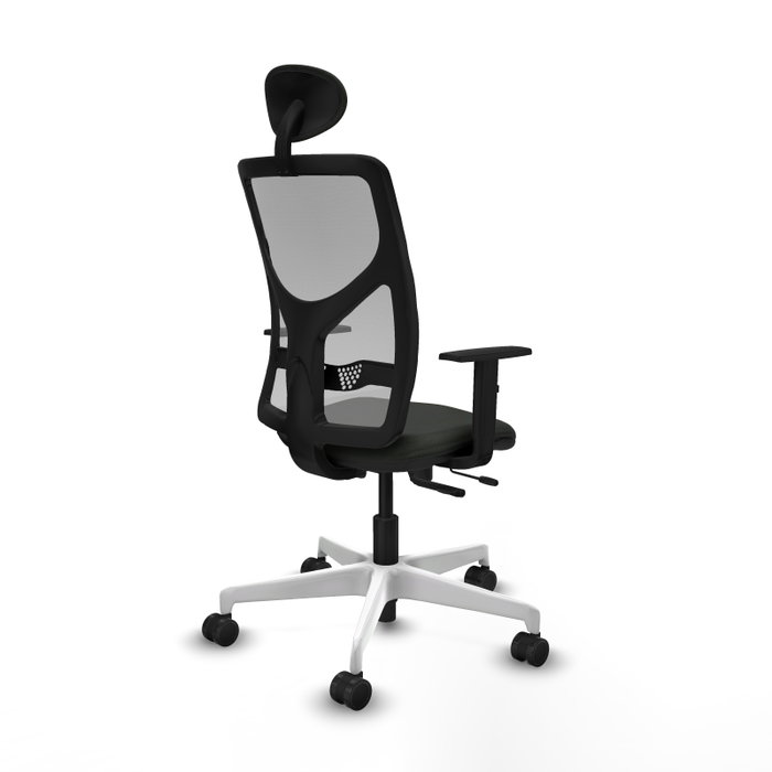 PIQUERAS Y CRESPO Silla de oficina Motilla con mecanismo Sincro/Traslack, Tela Negra y Malla Gris PIQUERAS Y CRESPO Silla de oficina Motilla con mecanismo Sincro/Traslack, Tela Negra y Malla Gris