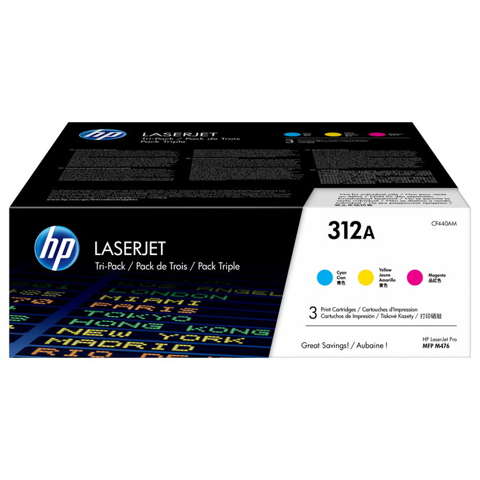 HP 312A Multipack CF440AM (Cian, Magenta, Amarillo)