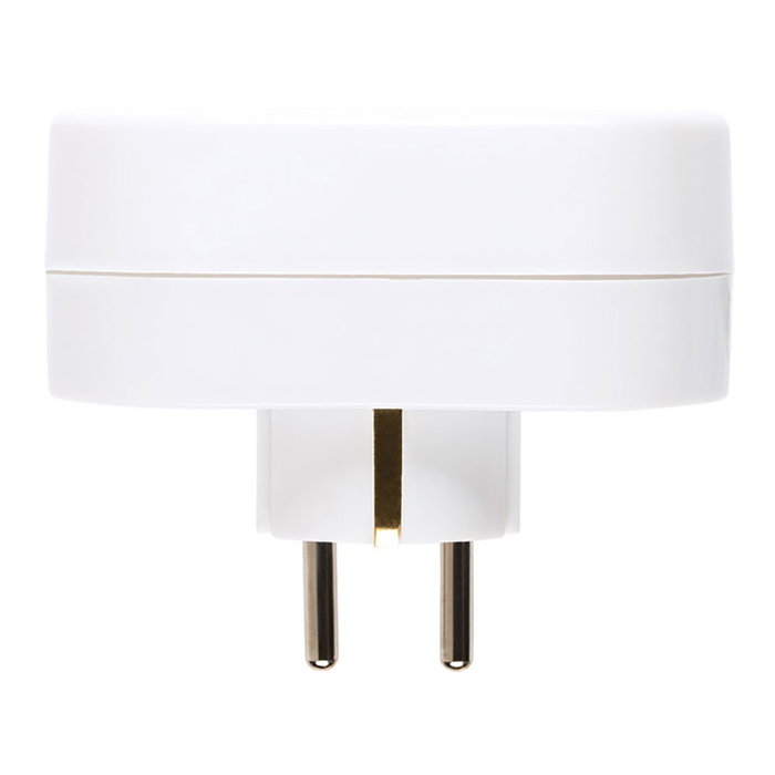 Simon Adaptador doble frontal schuko 2p+t 16a 250v~, blanco Simon Adaptador doble frontal schuko 2p+t 16a 250v~, blanco