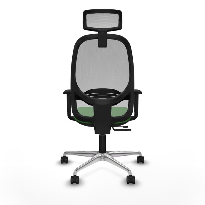 PIQUERAS Y CRESPO Silla de oficina Cilanco con mecanismo Sincro/Traslack Verde y Gris