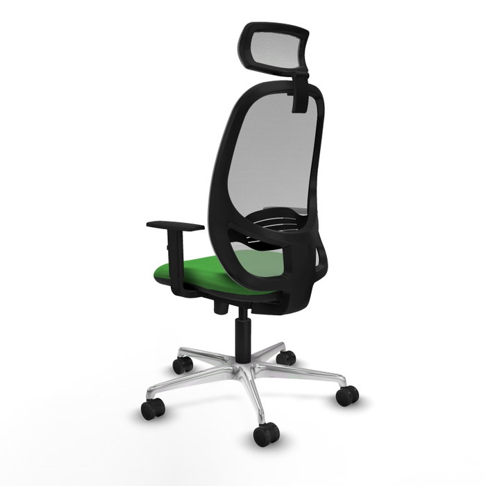 PIQUERAS Y CRESPO Silla de oficina Cilanco con mecanismo Sincro/Traslack Verde y Gris