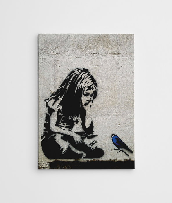 Wallity Lienzo Decorativo Enmarcado WY49 Banksy 50x70 cm Wallity Lienzo Decorativo Enmarcado WY49 Banksy 50x70 cm