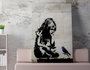 Wallity Lienzo Decorativo Enmarcado WY49 Banksy 50x70 cm