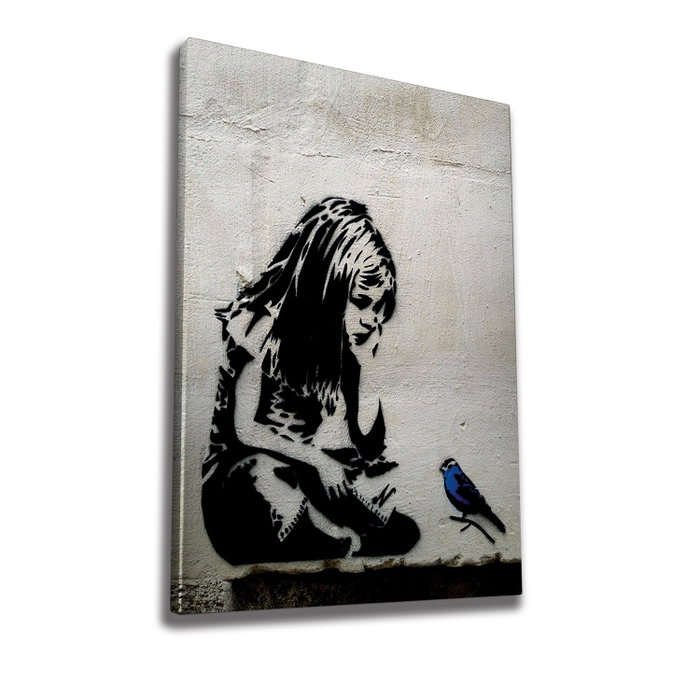 Wallity Lienzo Decorativo Enmarcado WY49 Banksy 50x70 cm Wallity Lienzo Decorativo Enmarcado WY49 Banksy 50x70 cm