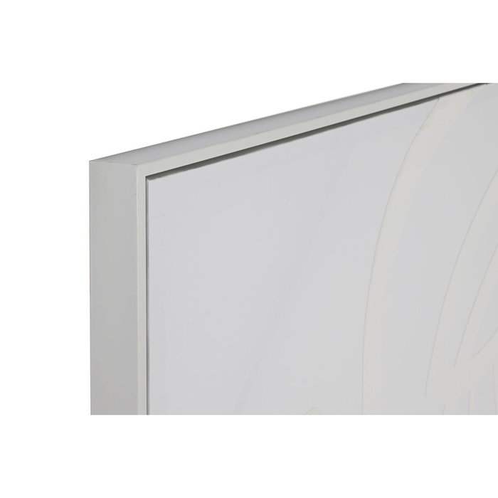 DKD Home Decor Cuadro Lienzo Foam Cara Abstracto 3D Blanco DKD Home Decor Cuadro Lienzo Foam Cara Abstracto 3D Blanco