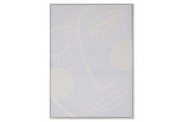 DKD Home Decor Cuadro Scandi Blanco Lienzo 4.5 x 103 x 143 cm