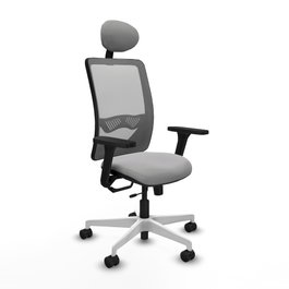 PIQUERAS Y CRESPO Silla de oficina Zulema con mecanismo Sincro/Traslack Gris