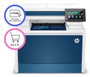 HP Color LaserJet Pro MFP 4302fdw Multifunción Láser Color Blanco y Azul