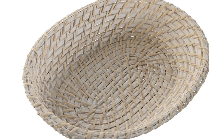 DKD Home Decor Cesta Balines Set de 2 Piezas Bambú Ratán Blanco Natural 22 x 7 x 29 cm DKD Home Decor Cesta Balines Set de 2 Piezas Bambú Ratán Blanco Natural 22 x 7 x 29 cm