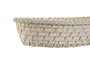 DKD Home Decor Cesta Balines Set de 2 Piezas Bambú Ratán Blanco Natural 22 x 7 x 29 cm