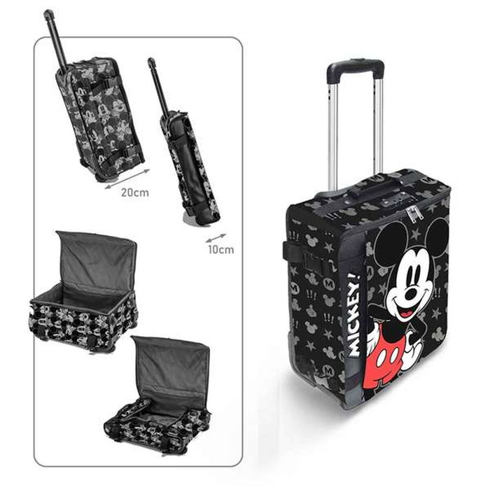 Karactermania Maleta de Cabina Plegable Mickey Mouse Surprise Negra Karactermania Maleta de Cabina Plegable Mickey Mouse Surprise Negra