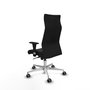 PIQUERAS Y CRESPO Sillón Albacete Negro con Mecanismo Sincro y Base de Aluminio