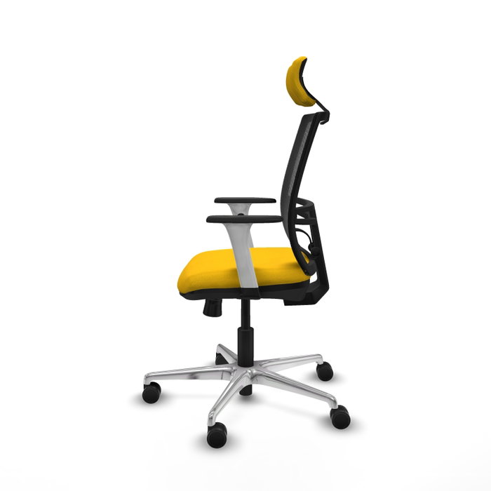 PIQUERAS Y CRESPO Silla de oficina Yunquera con mecanismo Sincro/Traslack, Amarillo y Negro PIQUERAS Y CRESPO Silla de oficina Yunquera con mecanismo Sincro/Traslack, Amarillo y Negro