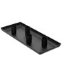 KSD Candelero Rectangular de Hierro Negro para 4 Candelabros con Imán 29 x 12 x 2 cm