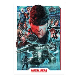 Metal Gear Solid Litografia Montage Edition 42 x 30 cm