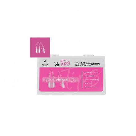 Victoria Vynn Soft Gel Tips Medium Almond 500pcs Victoria Vynn Soft Gel Tips Medium Almond 500pcs
