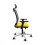 PIQUERAS Y CRESPO Silla de oficina Haches Amarillo y Gris