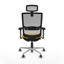 PIQUERAS Y CRESPO Silla de oficina Haches Amarillo y Gris
