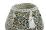 DKD Home Decor Lámpara de Sobremesa de Cristal Craquelado Surtido de 2 Unidades, Verde Menta y Azul Celeste