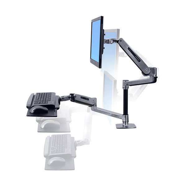 Ergotron WorkFit-LX Sistema de montaje para escritorio sentado-de pie 45-405-026