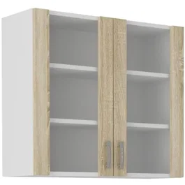SARA Armario Alto 2 Puertas Roble Sonoma L80 x P31 x H71.5 cm SARA80GS