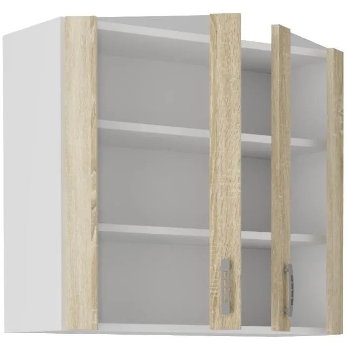 SARA Armario Alto 2 Puertas Roble Sonoma L80 x P31 x H71.5 cm SARA80GS