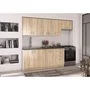 SARA Armario Alto 2 Puertas Roble Sonoma L80 x P31 x H71.5 cm SARA80GS