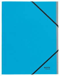 Leitz Carpeta Clasificadora 39140035 de Cartón, 6 Posiciones, A4, Recycle 100%, Azul
