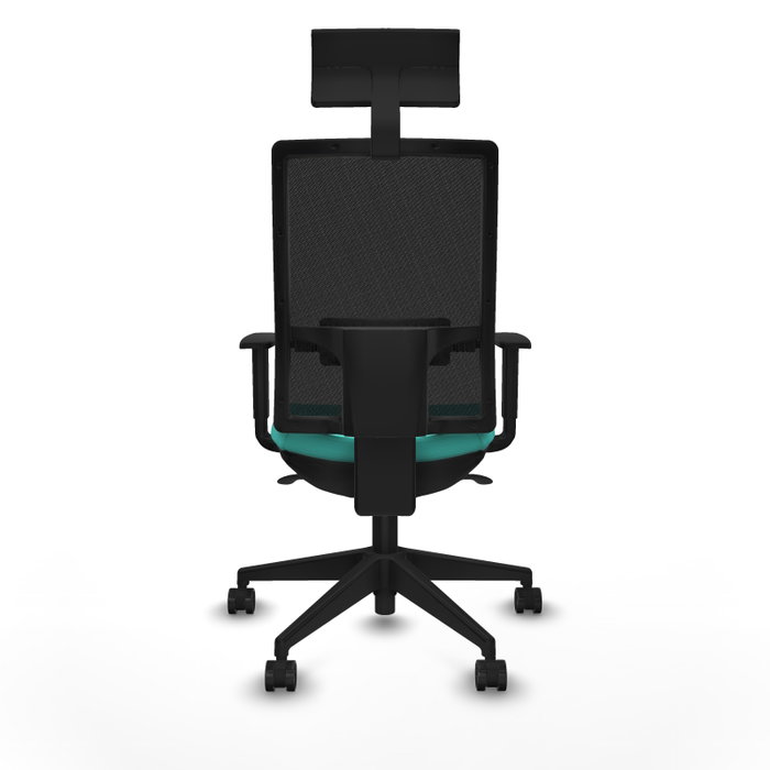 PIQUERAS Y CRESPO Silla de oficina Horna con mecanismo Sincro, Turquesa y Negro PIQUERAS Y CRESPO Silla de oficina Horna con mecanismo Sincro, Turquesa y Negro