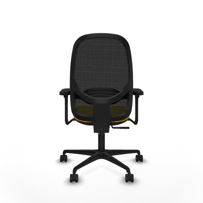 PIQUERAS Y CRESPO Silla de oficina Cilanco Amarillo y Negro con Mecanismo Sincro