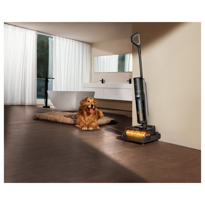 Dreame H15 Mix Aspiradora Escoba 2 en 1, Sin Bolsa, Negro, Limpieza en Seco y Húmedo, Batería Extraíble, 65 min Autonomía, 23000 Pa Succión
