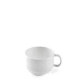 AMC POLITRAY Taza Desayuno de Policarbonato, 32.5 cl, Color Blanco (Set de 50)