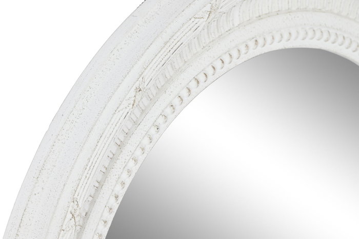 DKD Home Decor Espejo de Madera Blanco 66x66x5 cm DKD Home Decor Espejo de Madera Blanco 66x66x5 cm