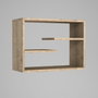 Hanah Home Estantería de Pared Sapphire Color Zafiro 60x44x19.5 cm Tablero de Partículas Recubierto de Melamina 18mm