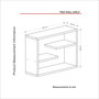 Hanah Home Estantería de Pared Sapphire Color Zafiro 60x44x19.5 cm Tablero de Partículas Recubierto de Melamina 18mm