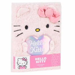 Hello Kitty Cuaderno Peluche 15x21x3cm