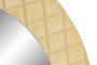 DKD Home Decor Espejo de Metal Mosaico Crema 78x77,5 cm