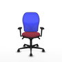 PIQUERAS Y CRESPO Silla de oficina Jorquera Granate y Azul