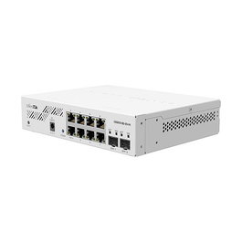 MikroTik CSS610-8G-2S+IN - Switch de Rack Gigabit Ethernet con 8 Puertos PoE y 2 Puertos SFP+ 10G