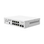 MikroTik CSS610-8G-2S+IN - Switch de Rack Gigabit Ethernet con 8 Puertos PoE y 2 Puertos SFP+ 10G