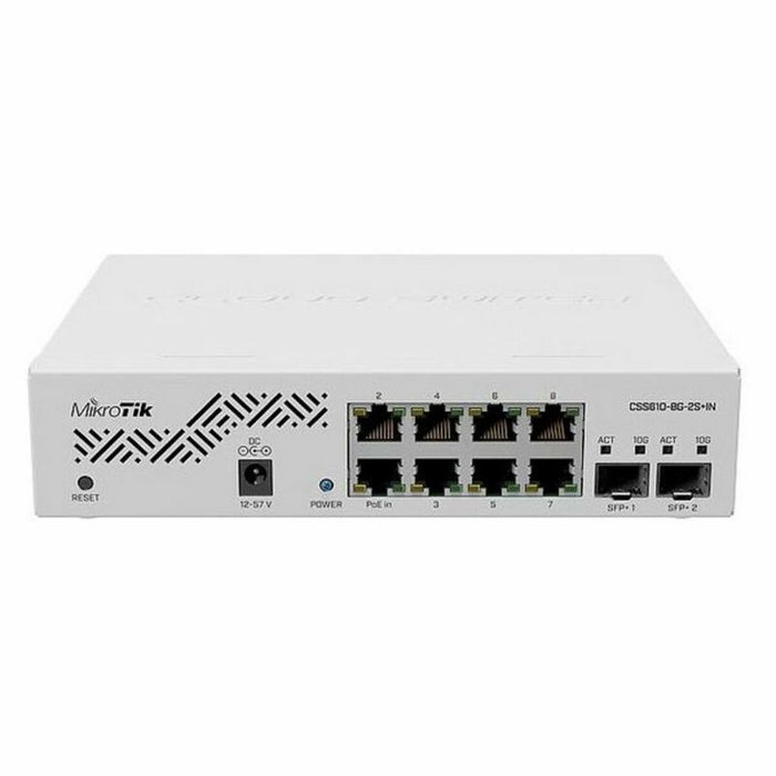 MikroTik CSS610-8G-2S+IN Switch Gigabit Ethernet con 8 puertos y 2 SFP+