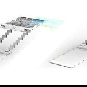 Belkin Uni Portable Tablet Stage B2B118 - Carro de administración y presentación para tablets hasta 10", Verde y Plata