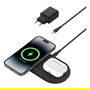 Belkin BOOST CHARGE PRO 2in1 Ladepad Qi2 15 Watt, schwarz | Carga inalámbrica Qi2 de 15W | Base de carga 2 en 1