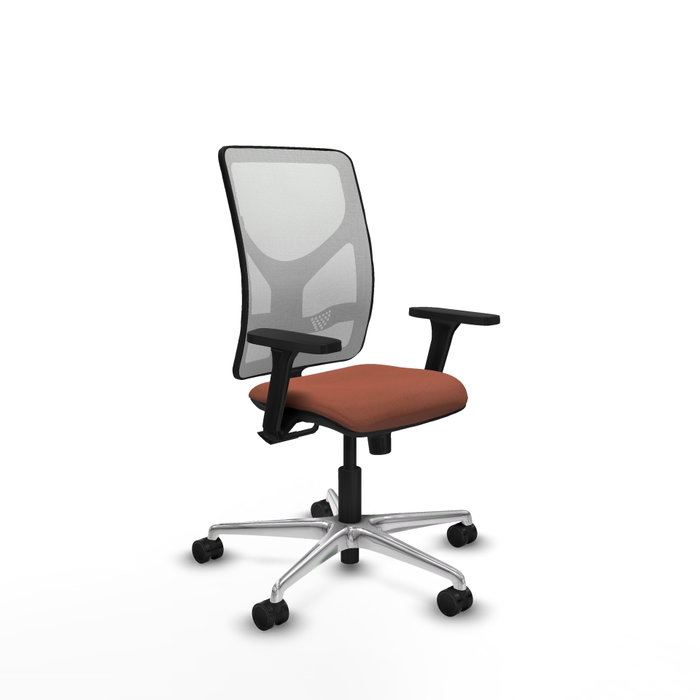 PIQUERAS Y CRESPO Silla de oficina Motilla con mecanismo Sincro, Marrón y Blanco PIQUERAS Y CRESPO Silla de oficina Motilla con mecanismo Sincro, Marrón y Blanco